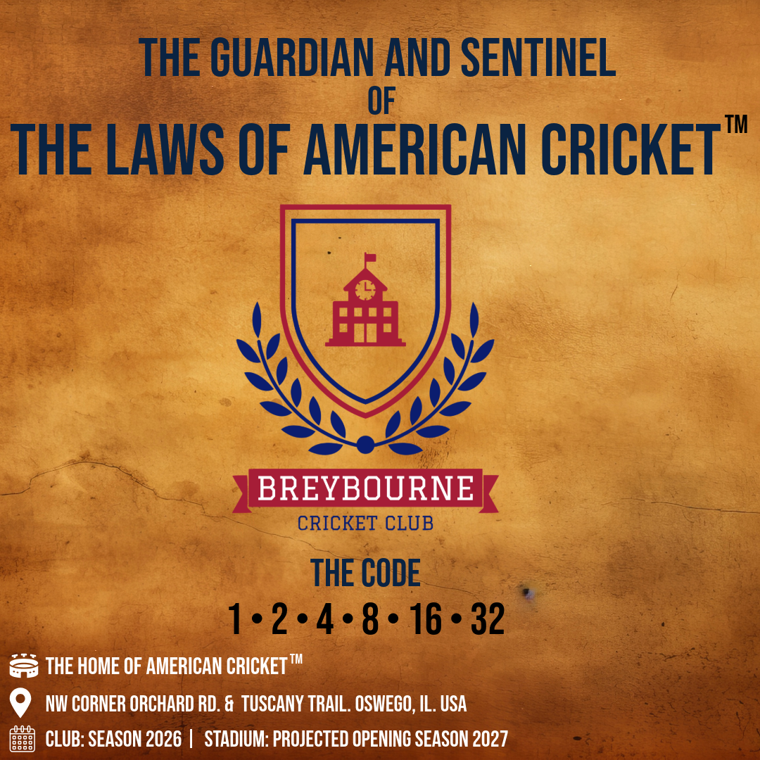 The Laws of American Cricket poster